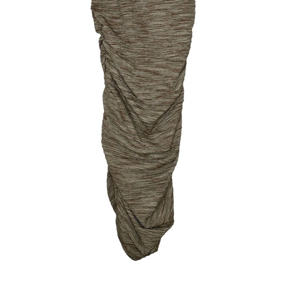 NWT Halara Womens Round Neck Sleeveless Ruched Dress Medium Bodycon Midi Casual - Picture 9 of 12